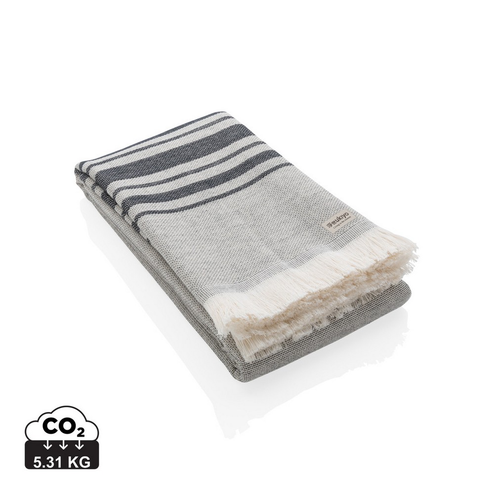 Ręcznik Hammam Ukiyo Yumiko AWARE™ 100x180 cm z haftem - Inne tekstylia z nadrukiem logo | VEBI - zdjęcie 7