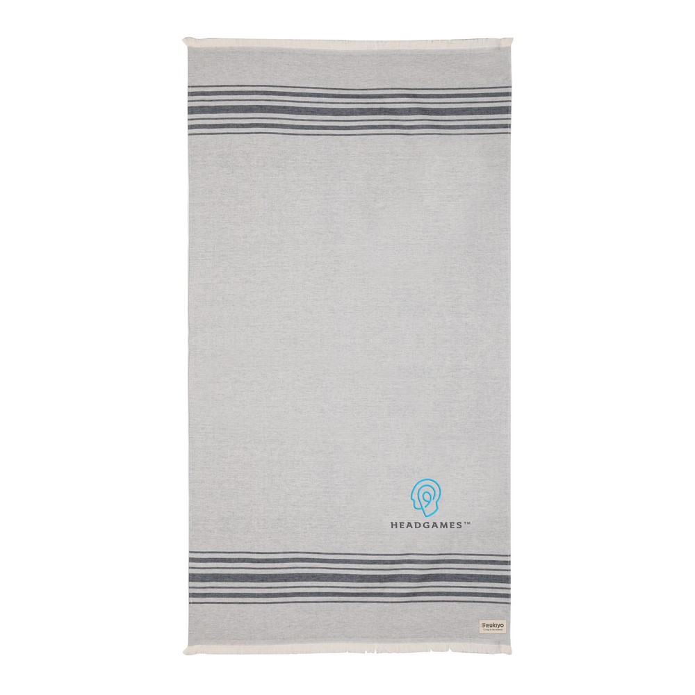 Ręcznik Hammam Ukiyo Yumiko AWARE™ 100x180 cm z haftem - Inne tekstylia z nadrukiem logo | VEBI - zdjęcie 4