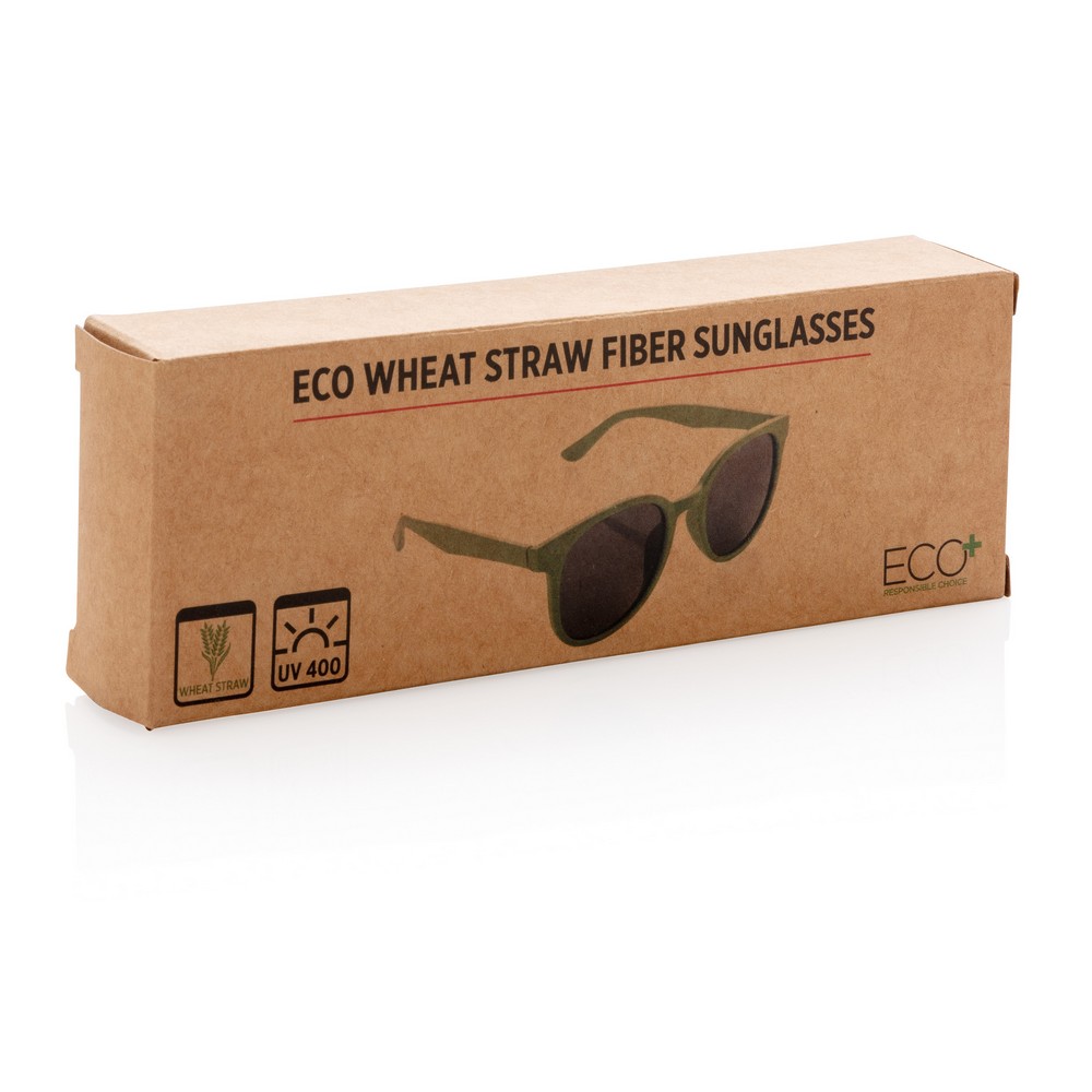 Okulary słoneczne EcoWheat z włókien słomy pszenicznej - Okulary przeciwsłoneczne z nadrukiem logo | VEBI - zdjęcie 26