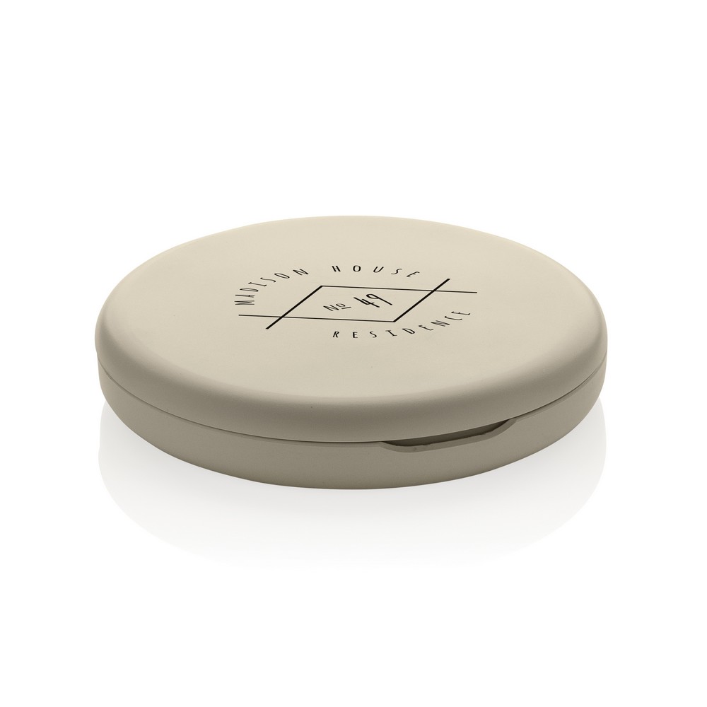 Ekologiczne lusterko LED Lumora z ładowaniem USB-C - Akcesoria kosmetyczne z nadrukiem logo | VEBI - zdjęcie 4
