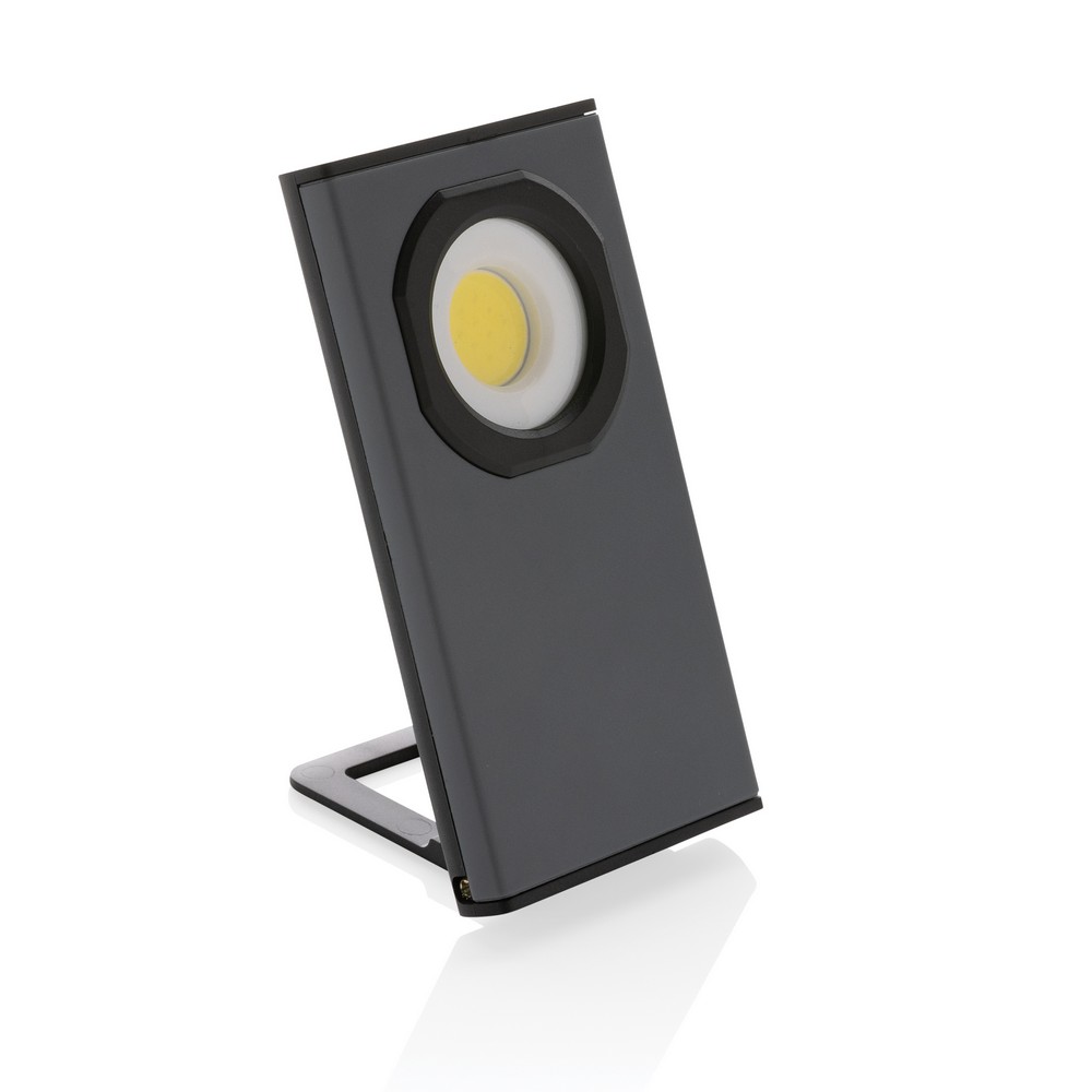 Lampka warsztatowa COB Gear X - eko latarka z magnesem USB-C - Latarki i lampki z nadrukiem logo | VEBI - zdjęcie 2
