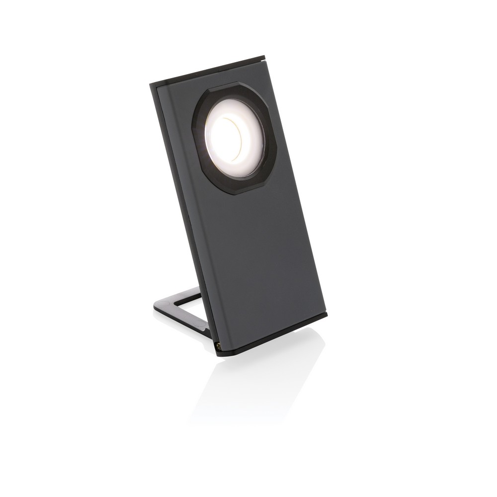 Lampka warsztatowa COB Gear X - eko latarka z magnesem USB-C - Latarki i lampki z nadrukiem logo | VEBI - zdjęcie 3