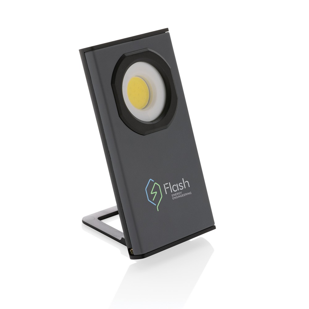 Lampka warsztatowa COB Gear X - eko latarka z magnesem USB-C - Latarki i lampki z nadrukiem logo | VEBI - zdjęcie 8