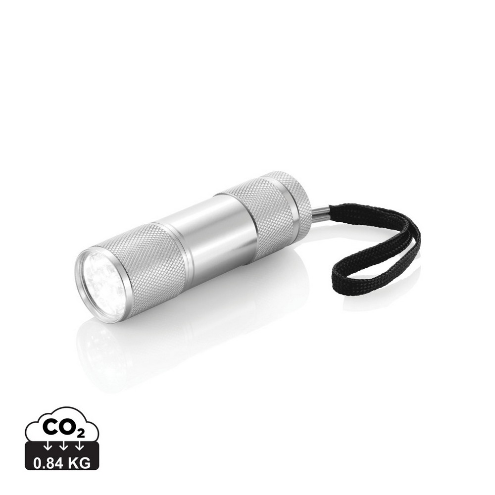 Latarka aluminiowa 9 LED Quattro - gadżet reklamowy - Latarki i lampki z nadrukiem logo | VEBI - zdjęcie 21