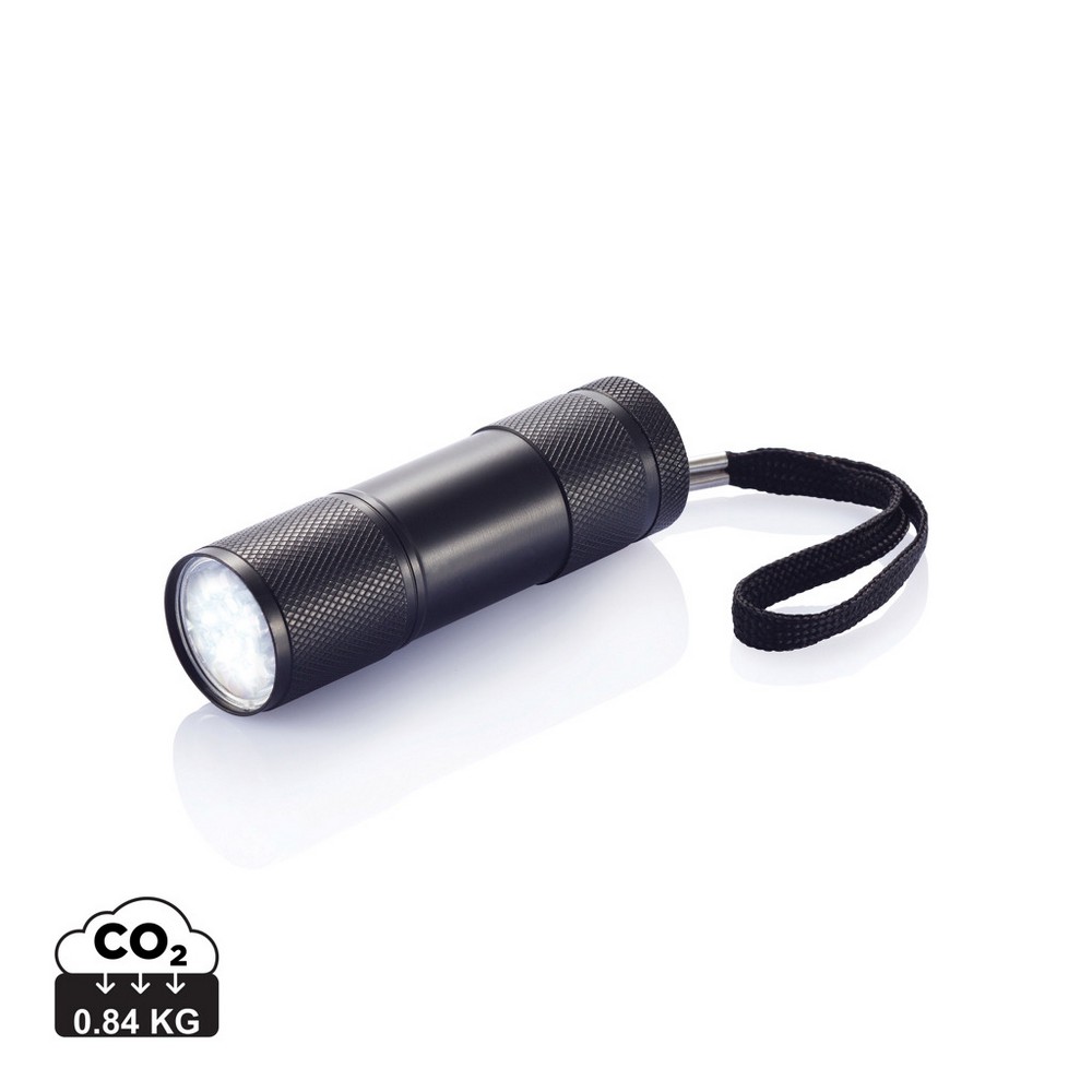 Latarka aluminiowa 9 LED Quattro - gadżet reklamowy - Latarki i lampki z nadrukiem logo | VEBI - zdjęcie 6