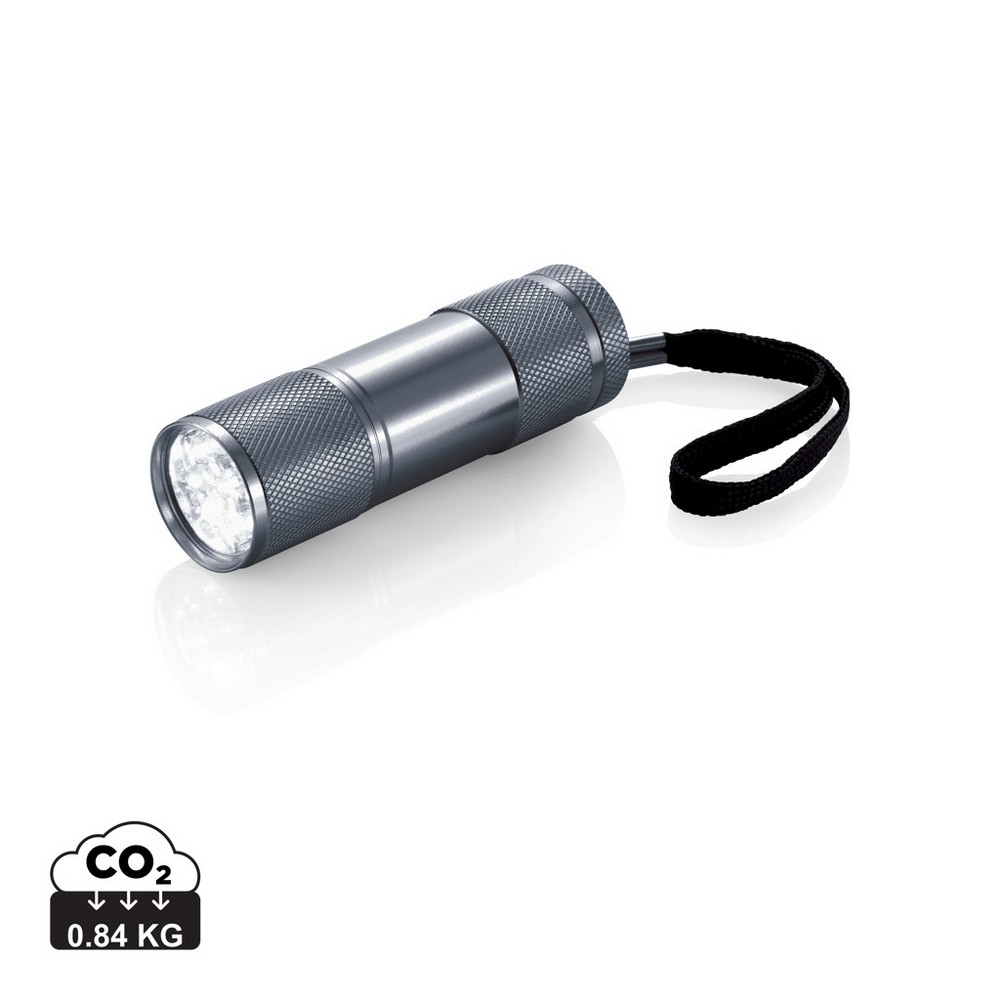 Latarka aluminiowa 9 LED Quattro - gadżet reklamowy - Latarki i lampki z nadrukiem logo | VEBI - zdjęcie 27