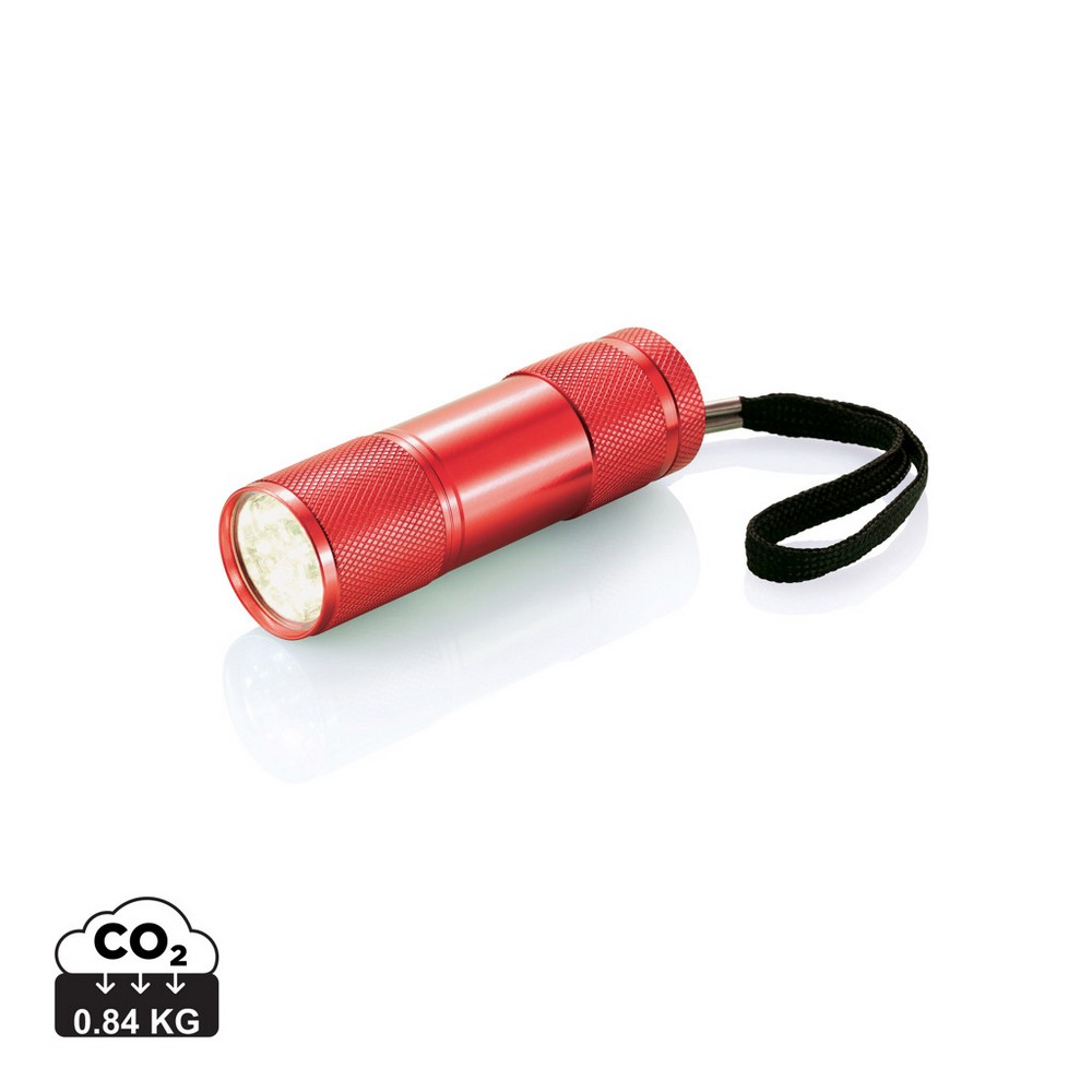 Latarka aluminiowa 9 LED Quattro - gadżet reklamowy - Latarki i lampki z nadrukiem logo | VEBI - zdjęcie 11