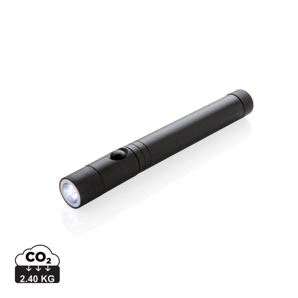 Teleskopowa latarka LED z magnesem - 17-58cm - Latarki i lampki z nadrukiem logo | VEBI - zdjęcie 11