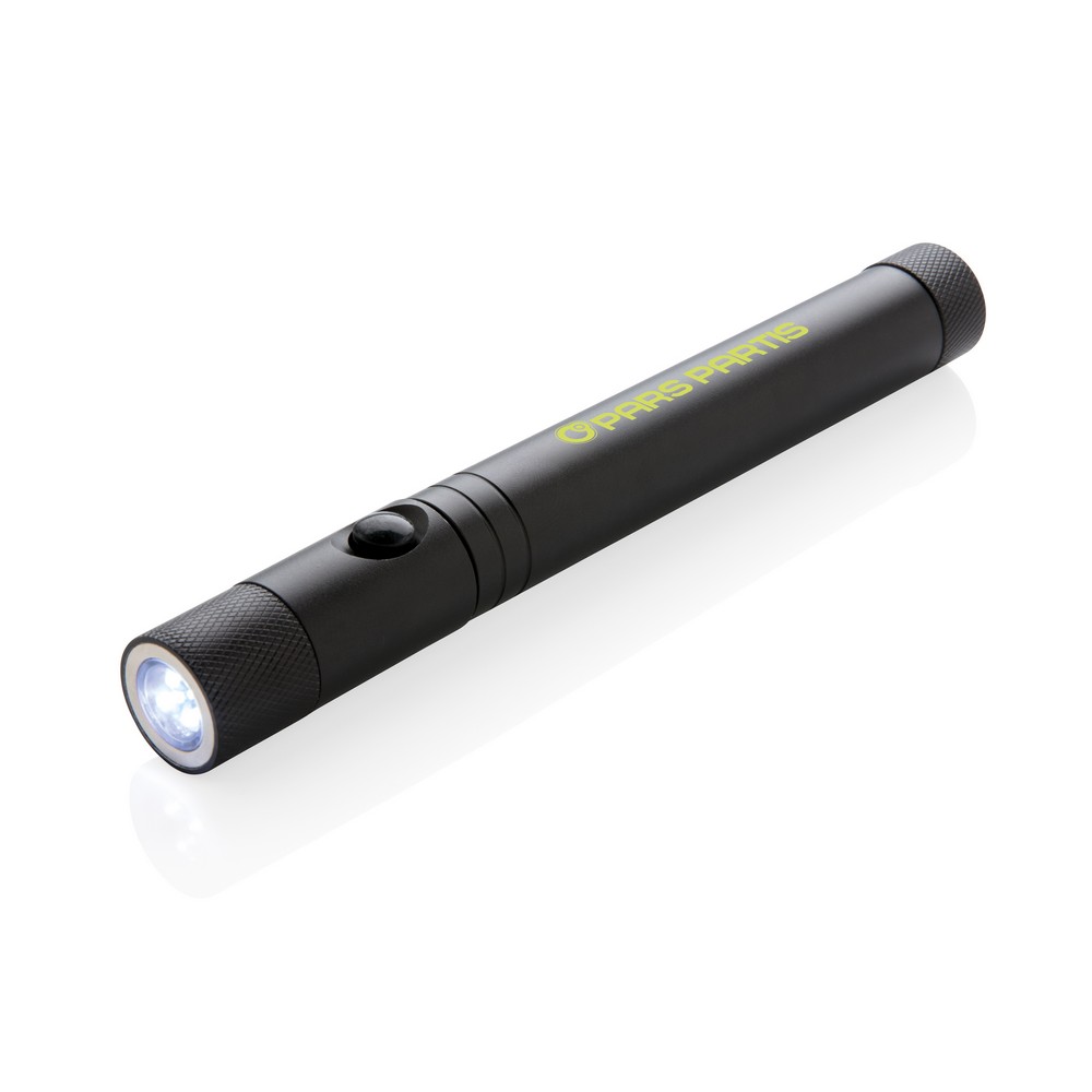 Teleskopowa latarka LED z magnesem - 17-58cm - Latarki i lampki z nadrukiem logo | VEBI - zdjęcie 8