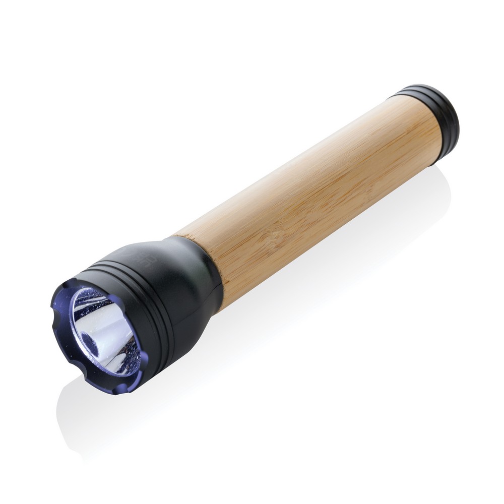 Latarka LED 5W Lucid - ekologiczna z akumulatorem USB-C - Latarki i lampki z nadrukiem logo | VEBI