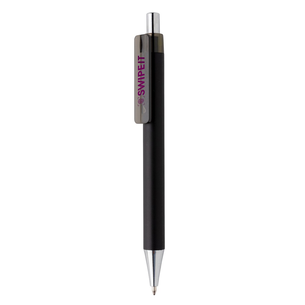 Długopis X8 z chromowaną końcówką - niemiecki wkład Dokumental® - Touch pen z nadrukiem logo | VEBI - zdjęcie 12