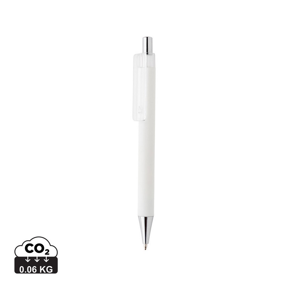 Długopis X8 z chromowaną końcówką - niemiecki wkład Dokumental® - Touch pen z nadrukiem logo | VEBI - zdjęcie 8