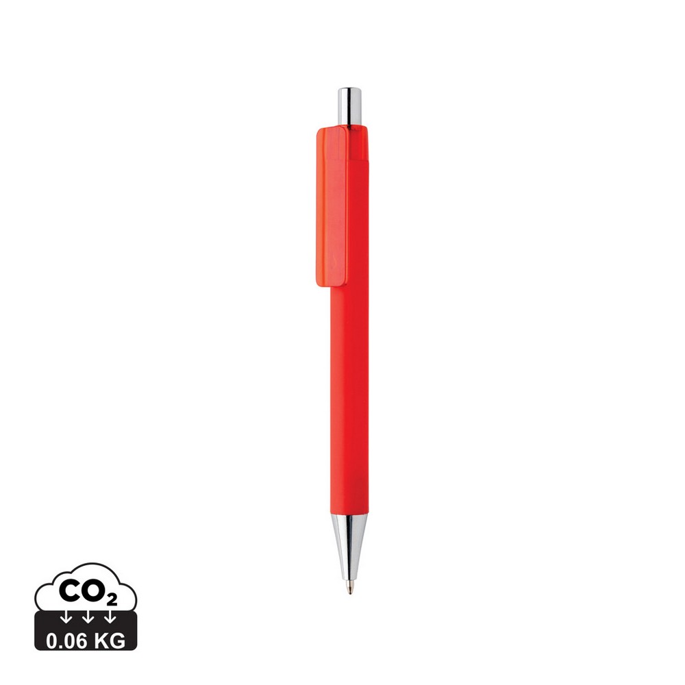 Długopis X8 z chromowaną końcówką - niemiecki wkład Dokumental® - Touch pen z nadrukiem logo | VEBI - zdjęcie 24