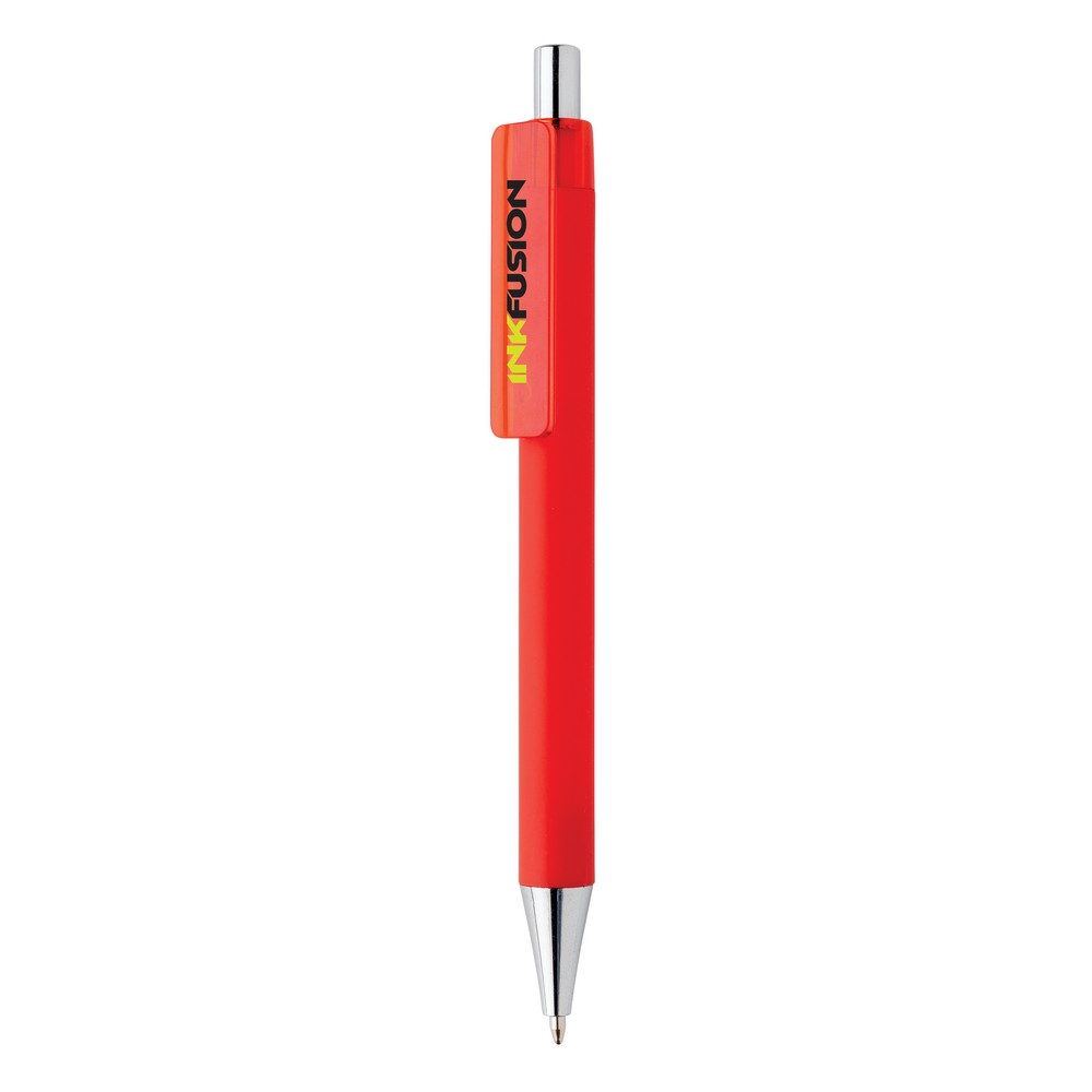 Długopis X8 z chromowaną końcówką - niemiecki wkład Dokumental® - Touch pen z nadrukiem logo | VEBI - zdjęcie 20