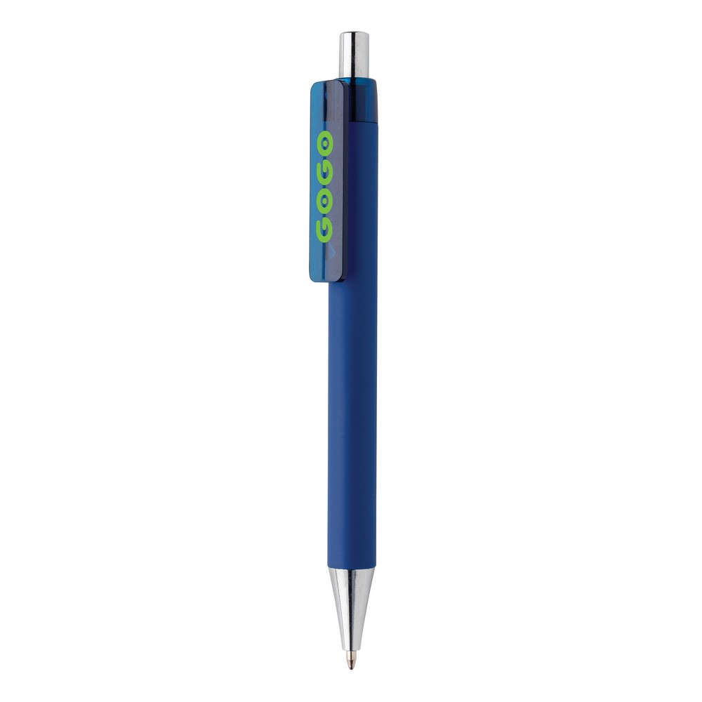 Długopis X8 z chromowaną końcówką - niemiecki wkład Dokumental® - Touch pen z nadrukiem logo | VEBI - zdjęcie 28