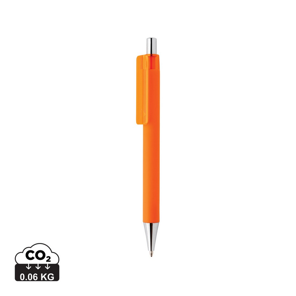 Długopis X8 z chromowaną końcówką - niemiecki wkład Dokumental® - Touch pen z nadrukiem logo | VEBI - zdjęcie 48