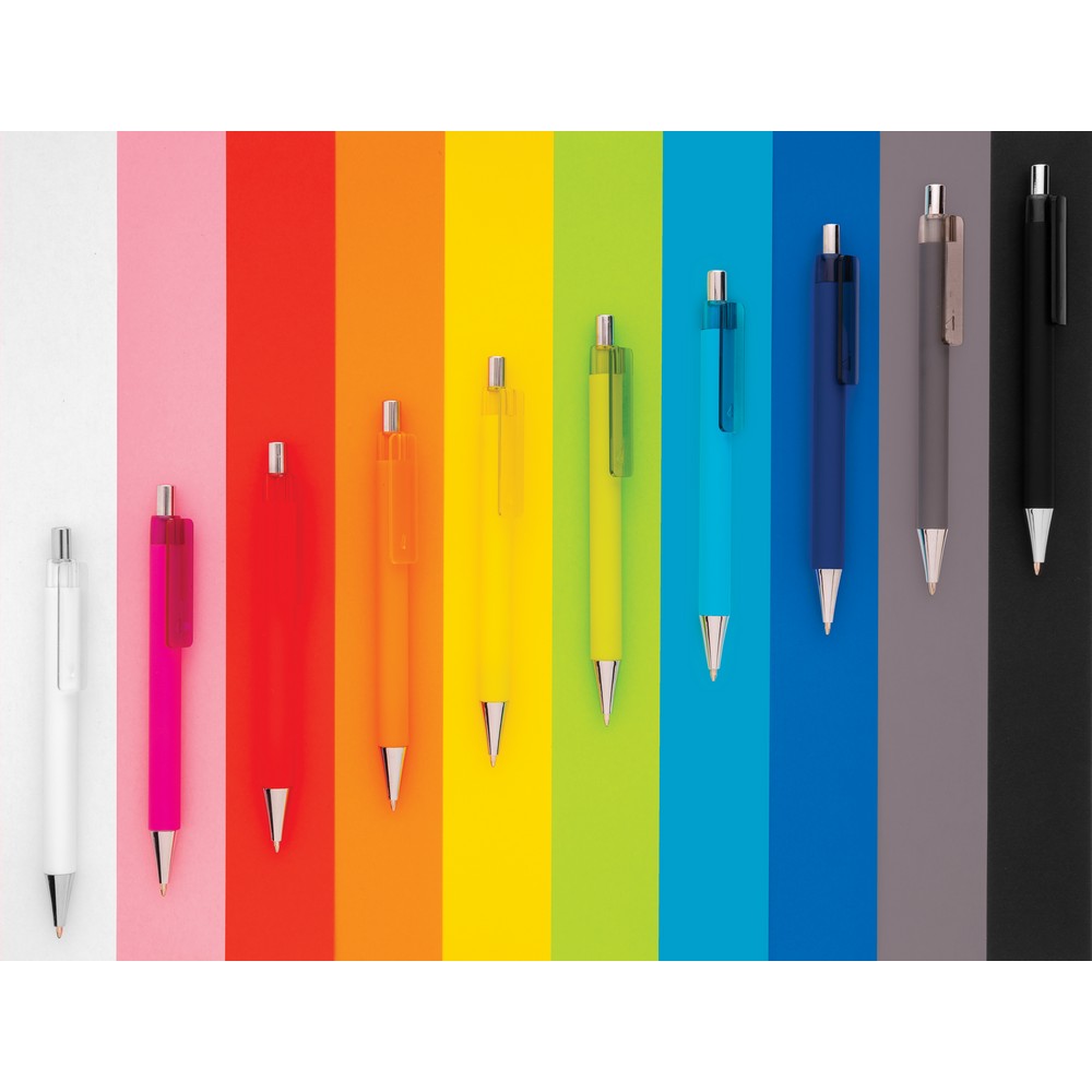 Długopis X8 z chromowaną końcówką - niemiecki wkład Dokumental® - Touch pen z nadrukiem logo | VEBI - zdjęcie 46