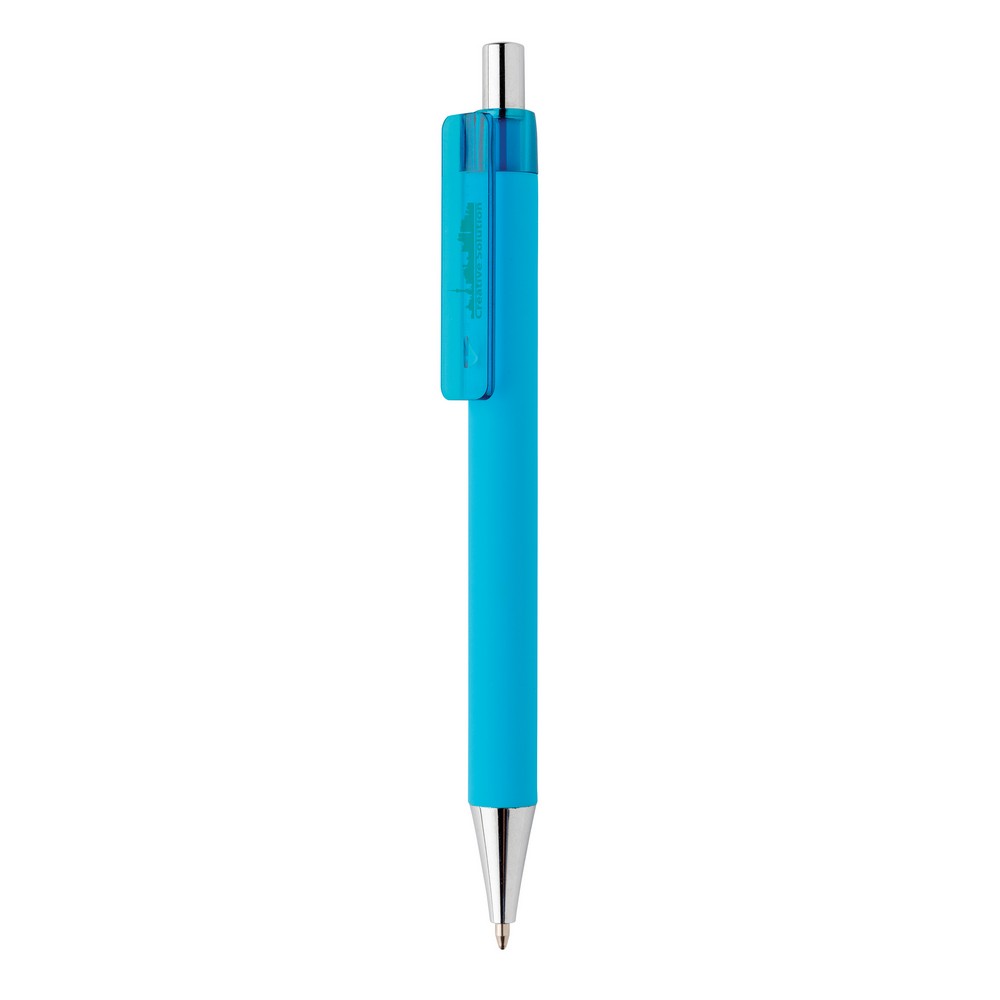 Długopis X8 z chromowaną końcówką - niemiecki wkład Dokumental® - Touch pen z nadrukiem logo | VEBI - zdjęcie 36