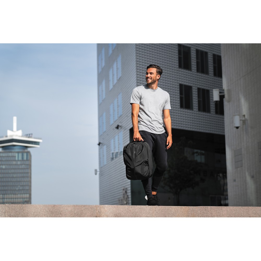 Plecak antykradzieżowy z materiału rPET 16-24L z portem USB - zdjęcie 5