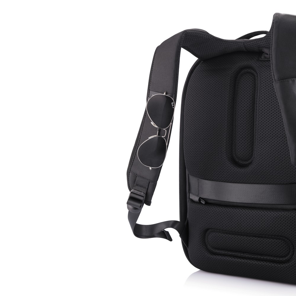 Plecak antykradzieżowy z materiału rPET 16-24L z portem USB - Plecaki z nadrukiem logo | VEBI - zdjęcie 9
