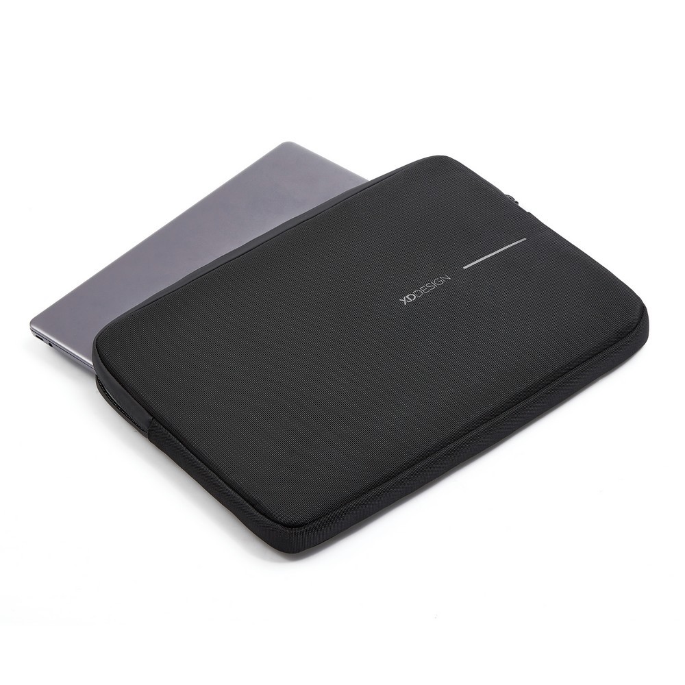 Pokrowiec na laptopa 16" z RPET - ekologiczny z logo firmy - Torby i plecaki na laptopy z nadrukiem logo | VEBI - zdjęcie 12
