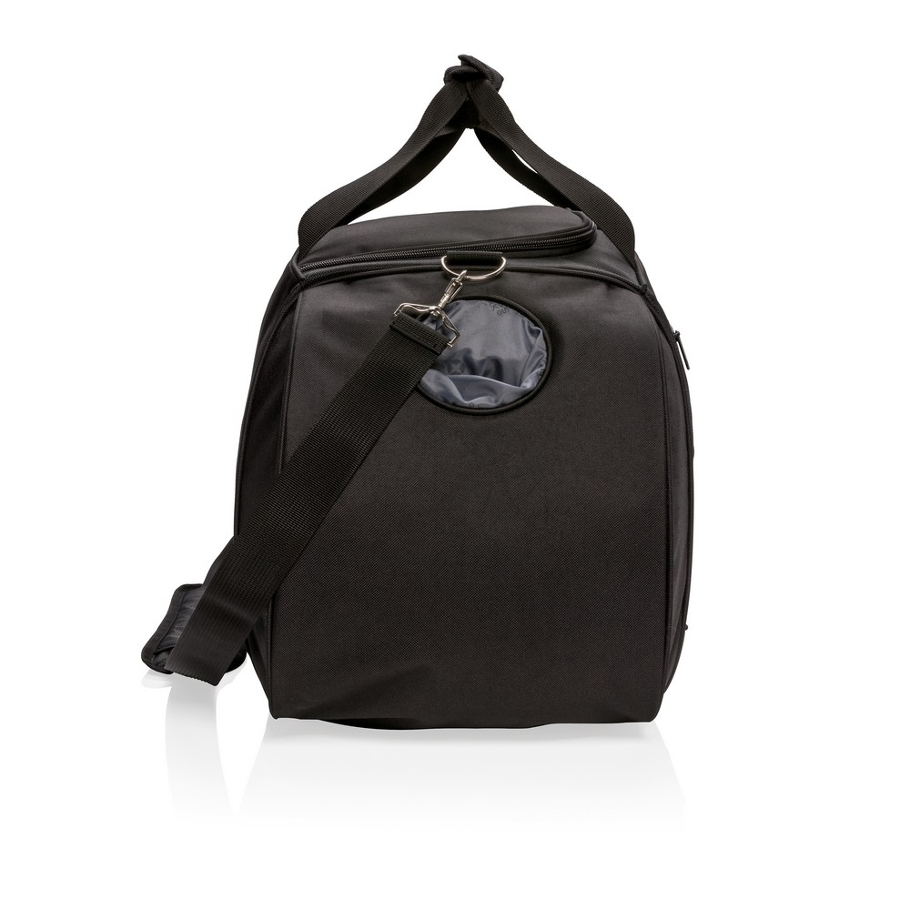 Torba sportowa Swiss Peak z przegrodą na buty - 600D/1680D - Torby i walizki podróżne z nadrukiem logo | VEBI - zdjęcie 6
