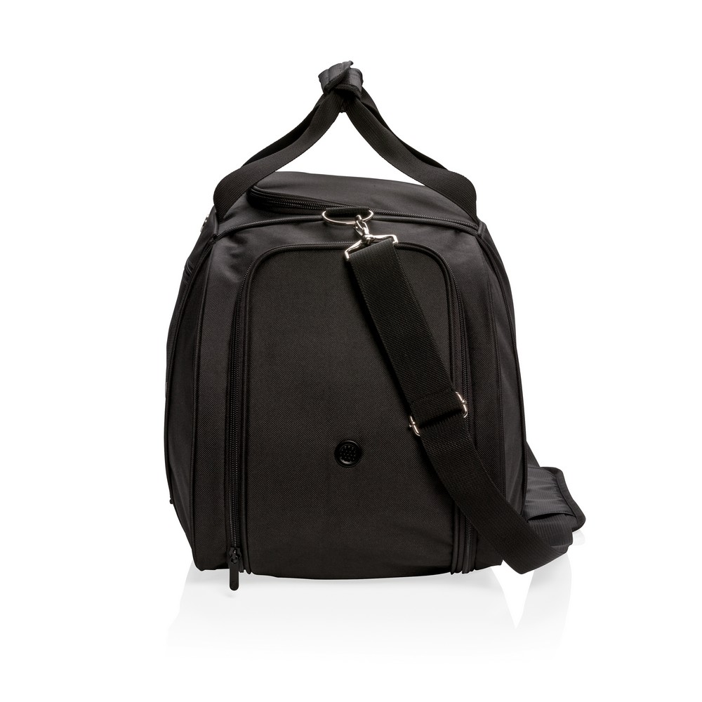 Torba sportowa Swiss Peak z przegrodą na buty - 600D/1680D - Torby i walizki podróżne z nadrukiem logo | VEBI - zdjęcie 7