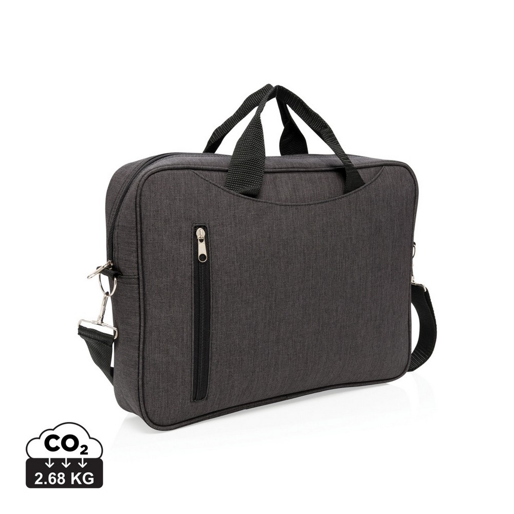 Torba na laptop 15" z poliestru - ekologiczna ochrona sprzętu - Torby i plecaki na laptopy z nadrukiem logo | VEBI - zdjęcie 9