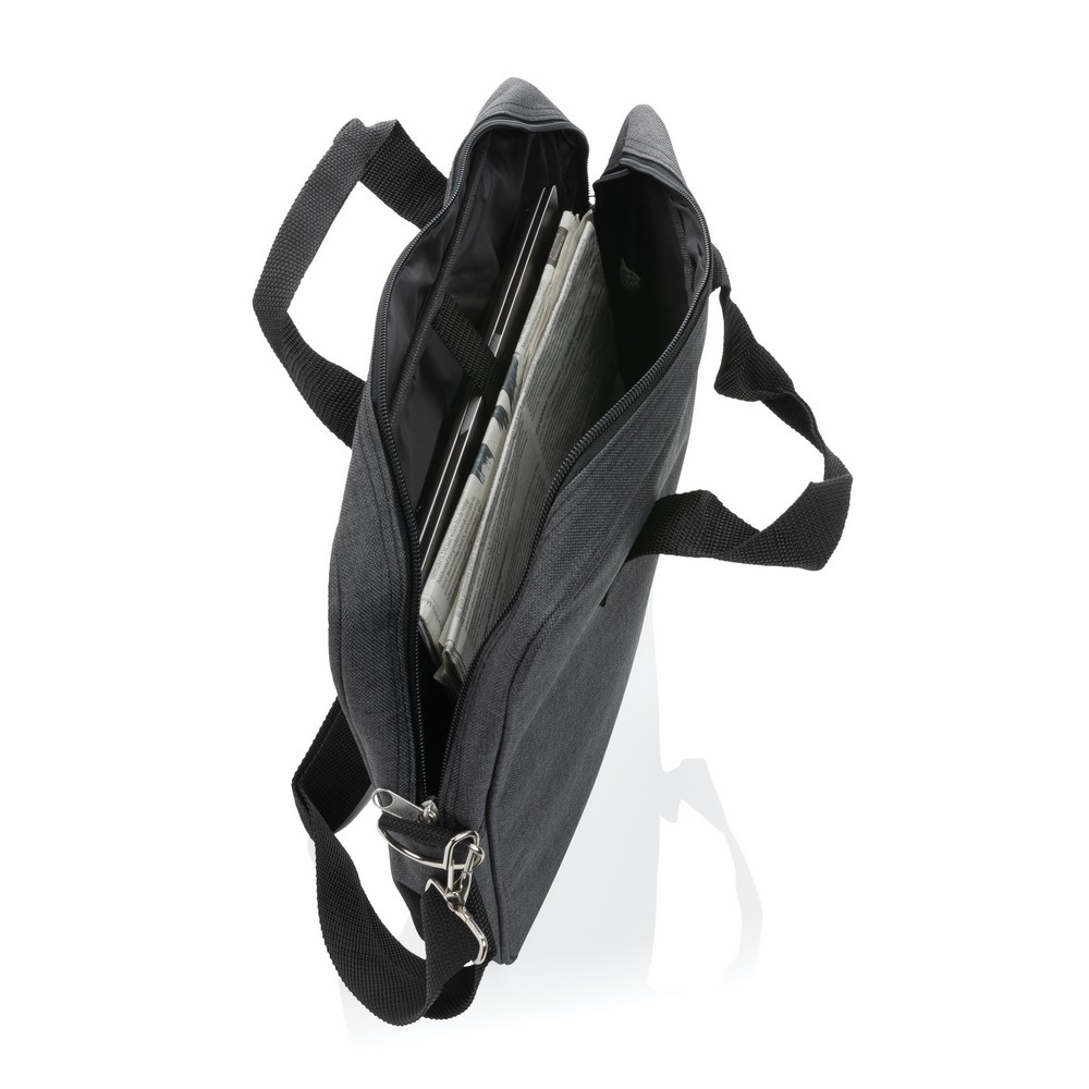 Torba na laptop 15" z poliestru - ekologiczna ochrona sprzętu - Torby i plecaki na laptopy z nadrukiem logo | VEBI - zdjęcie 6