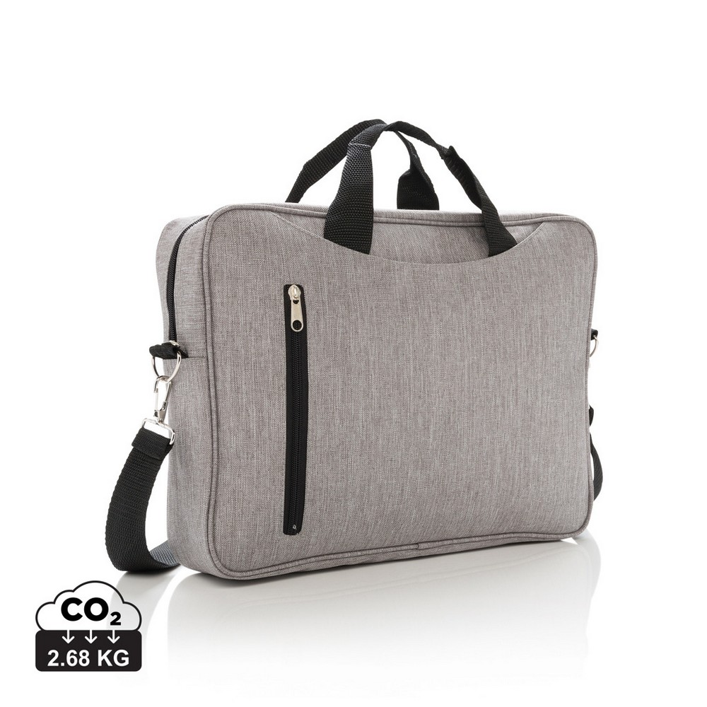 Torba na laptop 15" z poliestru - ekologiczna ochrona sprzętu - Torby i plecaki na laptopy z nadrukiem logo | VEBI - zdjęcie 17