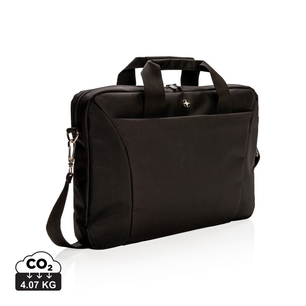 Torba na laptopa Swiss Peak 15,4" z mocowaniem do walizki - Torby i plecaki na laptopy z nadrukiem logo | VEBI - zdjęcie 9