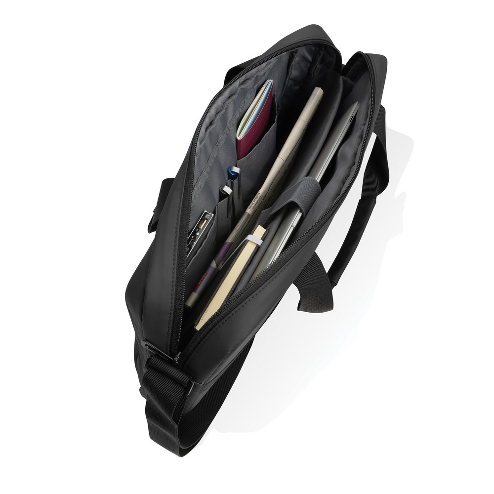 Ekologiczna torba na laptopa 15,6" AWARE™ z recyklingu - Torby i plecaki na laptopy z nadrukiem logo | VEBI - zdjęcie 14
