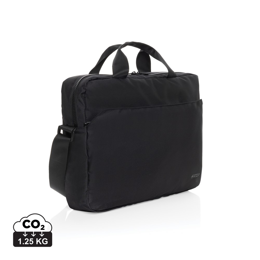 Ekologiczna torba na laptopa 15,6\" Swiss Peak AWARE™ - Torby i plecaki na laptopy z nadrukiem logo | VEBI - zdjęcie 9