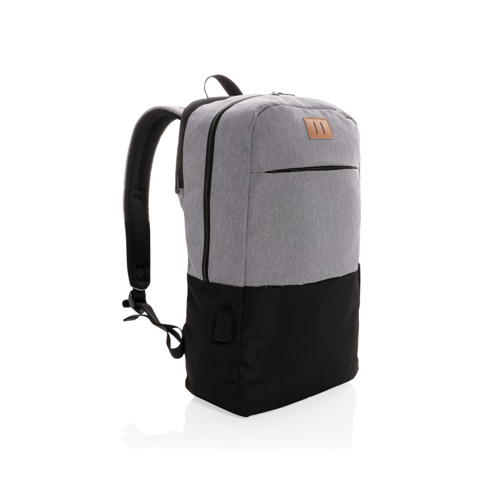 Plecak biznesowy 15,6" z ochroną RFID i portem USB - Plecaki z nadrukiem logo | VEBI