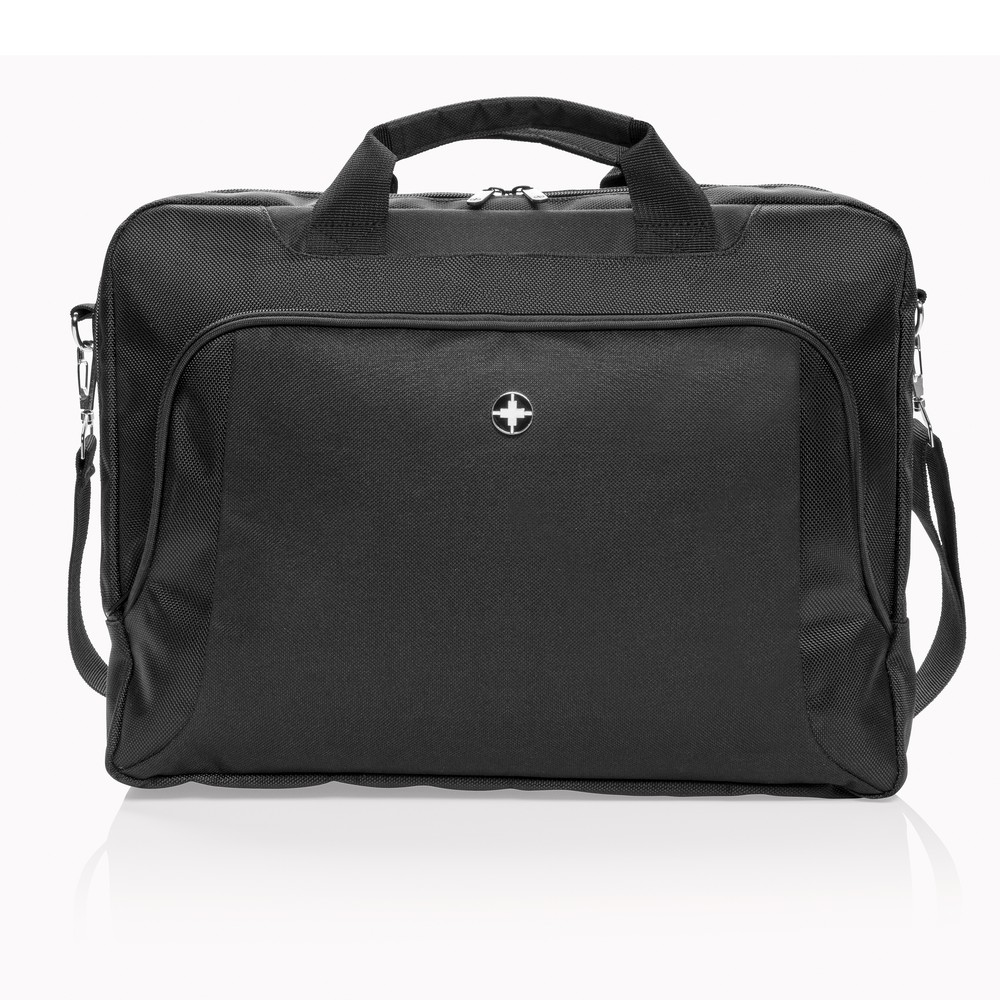 Torba biznesowa Swiss Peak na laptop 15,6\" z logo firmy - Torby i plecaki na laptopy z nadrukiem logo | VEBI - zdjęcie 4