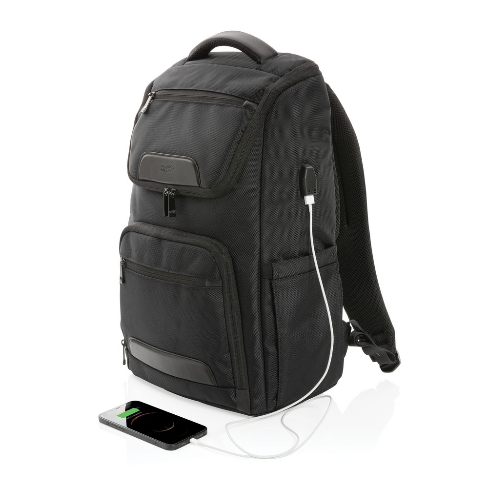 Plecak biznesowy Swiss Peak z ochroną RFID 15,6" - plecaki z nadrukiem logo | VEBI - zdjęcie 8