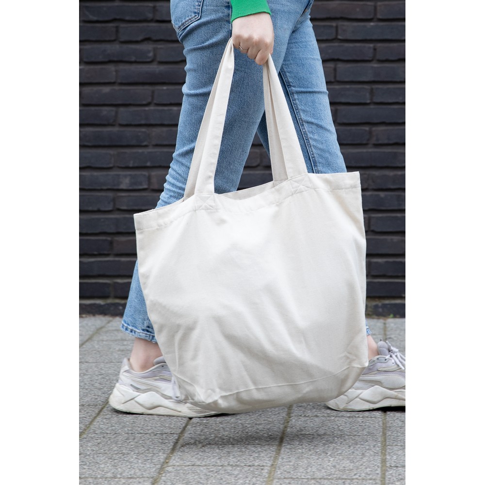Torba na zakupy AWARE™, bawełna z recyklingu - Torby i koszyki na zakupy z nadrukiem logo | VEBI - zdjęcie 15