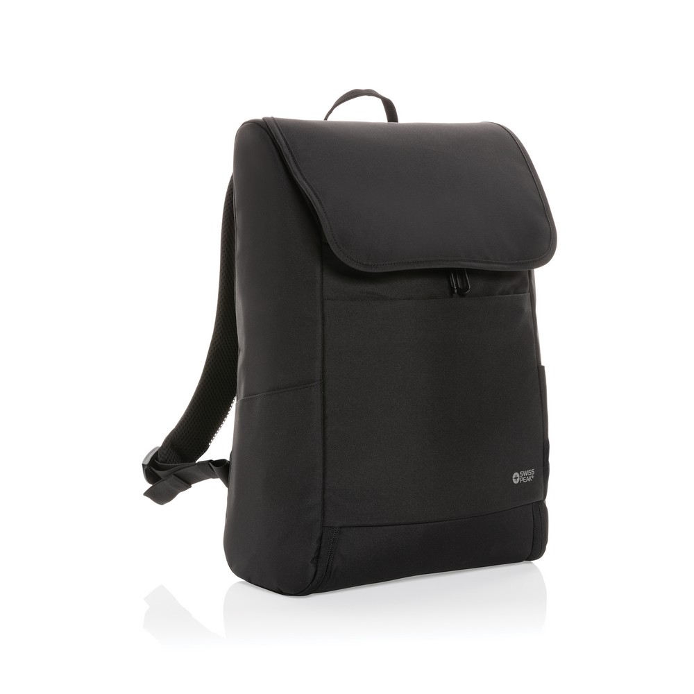 Ekologiczny plecak na laptop 15" Swiss Peak z recyklingu - Plecaki z nadrukiem logo | VEBI - zdjęcie 10