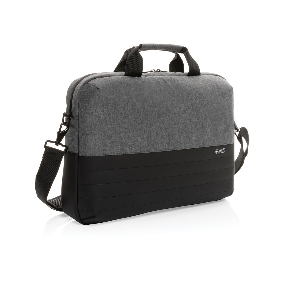 Torba na laptopa 15,6" Swiss Peak AWARE™, ochrona RFID - Torby i plecaki na laptopy z nadrukiem logo | VEBI