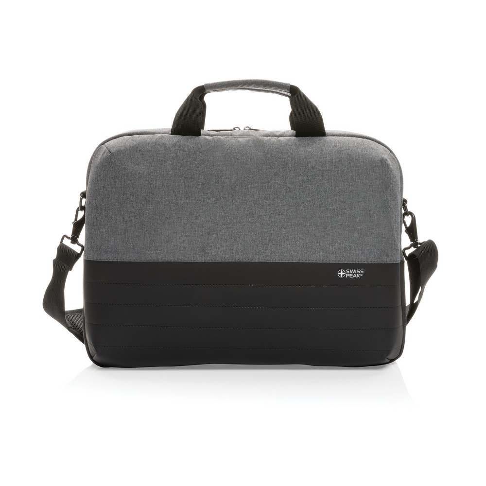 Torba na laptopa 15,6" Swiss Peak AWARE™, ochrona RFID - Torby i plecaki na laptopy z nadrukiem logo | VEBI - zdjęcie 2