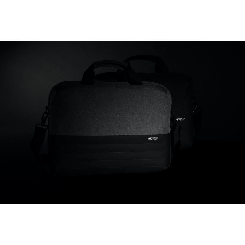 Torba na laptopa 15,6" Swiss Peak AWARE™, ochrona RFID - Torby i plecaki na laptopy z nadrukiem logo | VEBI - zdjęcie 7