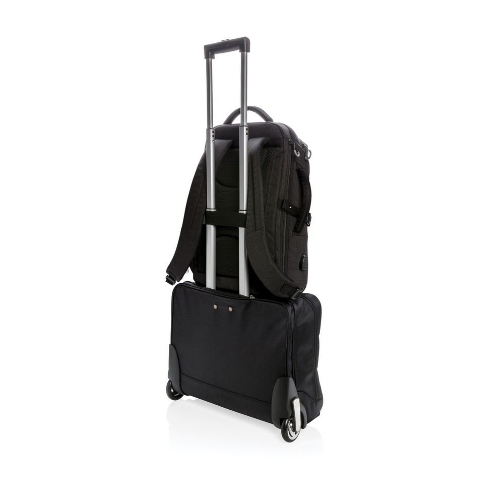 Plecak na laptopa 17" Swiss Peak z RPET - ekologiczny i funkcjonalny - Torby i walizki podróżne z nadrukiem logo | VEBI - zdjęcie 9