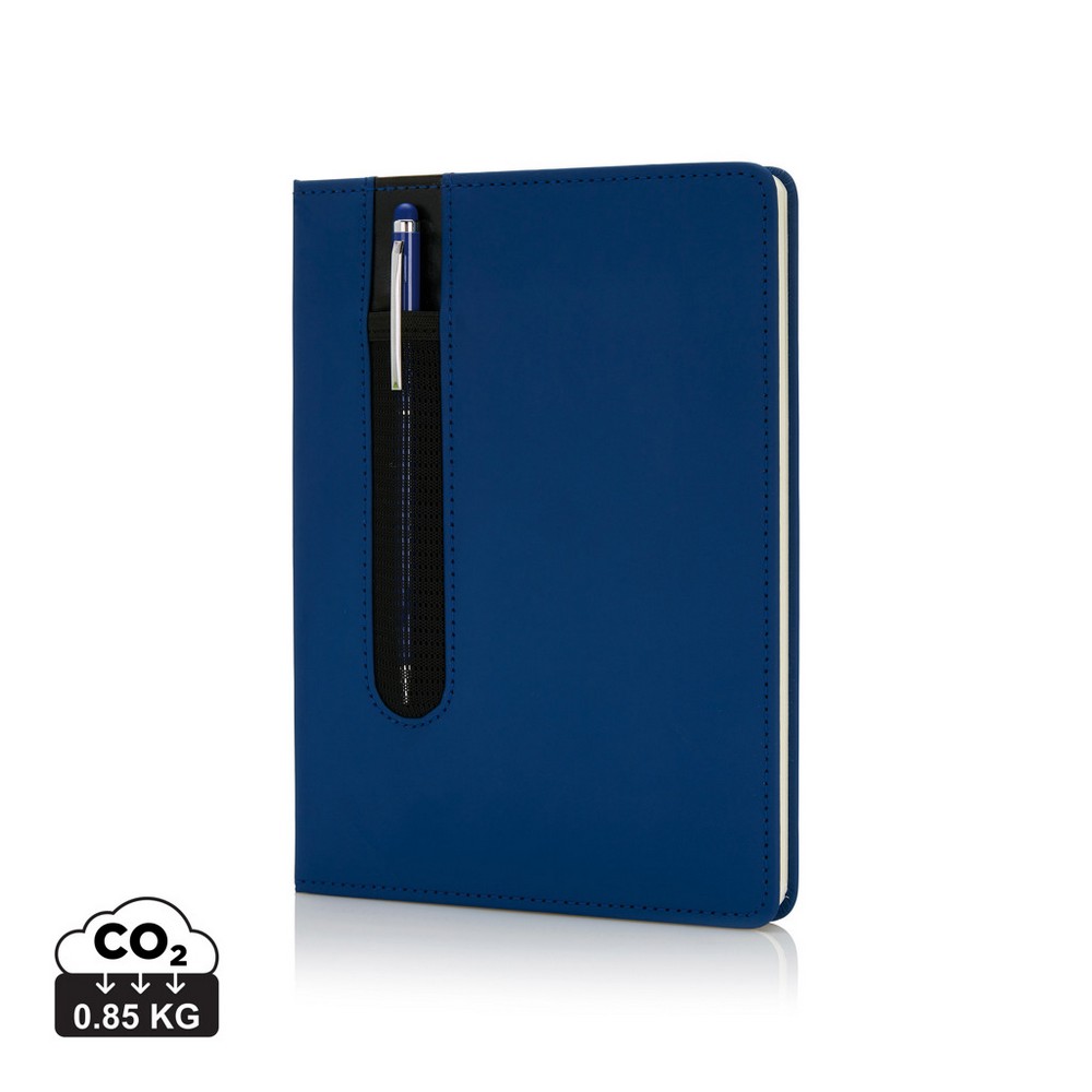 Notatnik A5 Deluxe z touch penem, z nadrukiem logo - Notatniki i notesy z nadrukiem logo | VEBI - zdjęcie 17