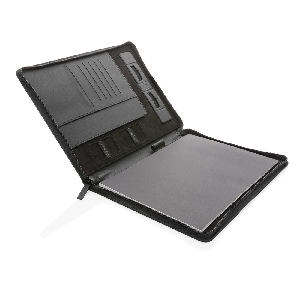 Ekologiczna teczka konferencyjna A4 z notatnikiem z recyklingu - zdjęcie 3