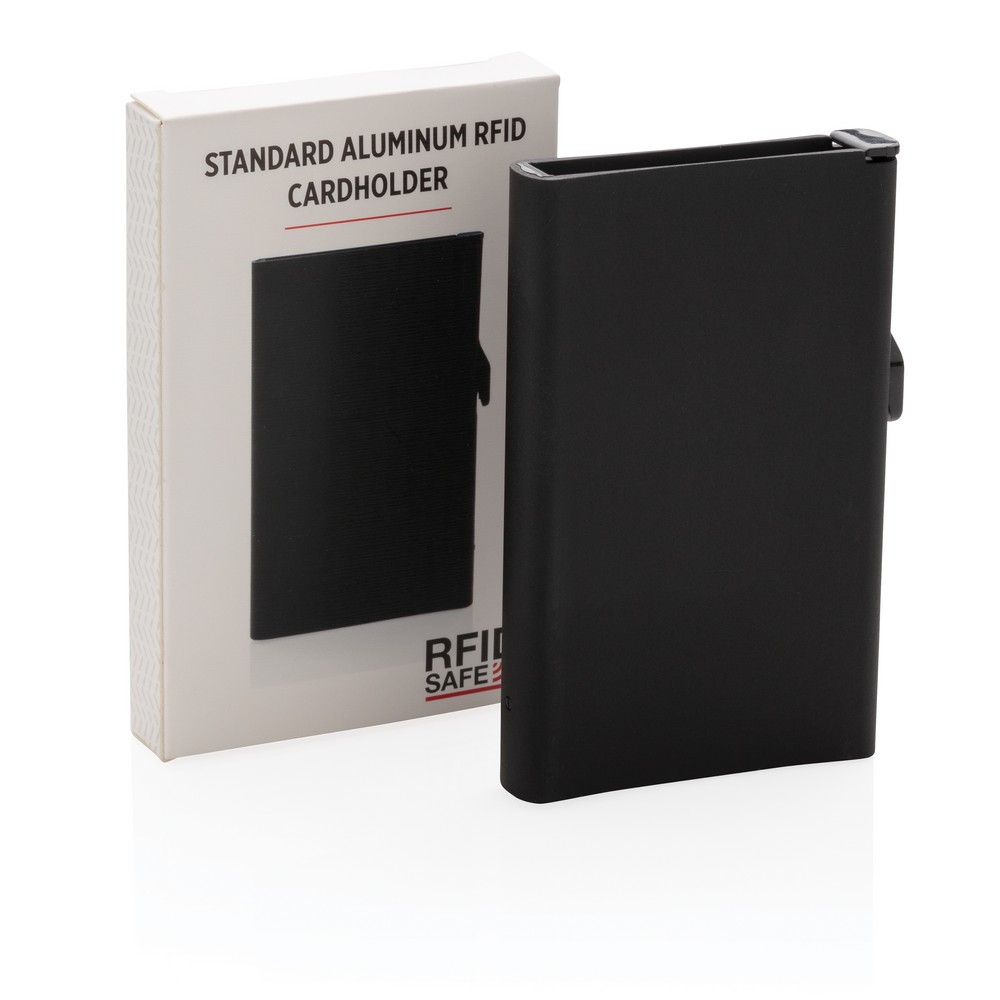 Aluminiowe etui na karty z ochroną RFID - 10 kart - Etui na karty i wizytówki z nadrukiem logo | VEBI - zdjęcie 8