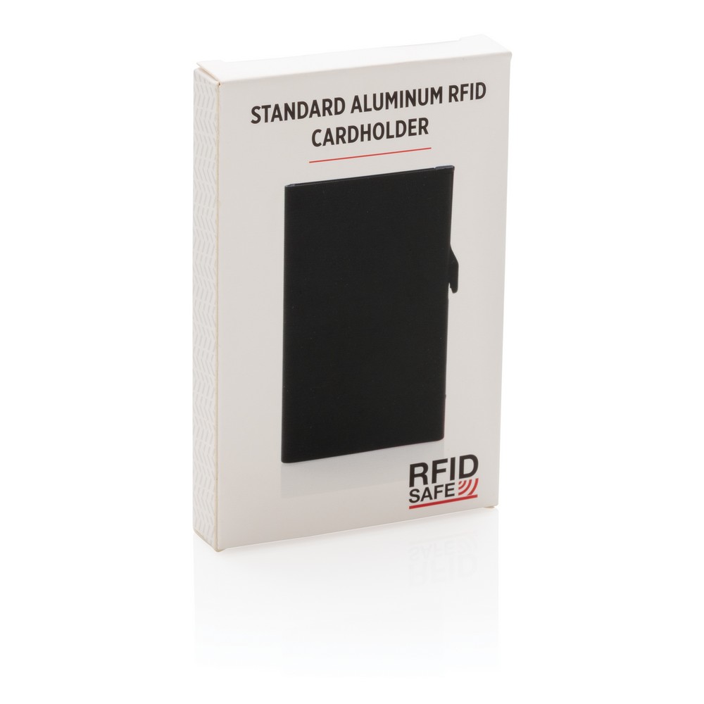 Aluminiowe etui na karty z ochroną RFID - 10 kart - Etui na karty i wizytówki z nadrukiem logo | VEBI - zdjęcie 9