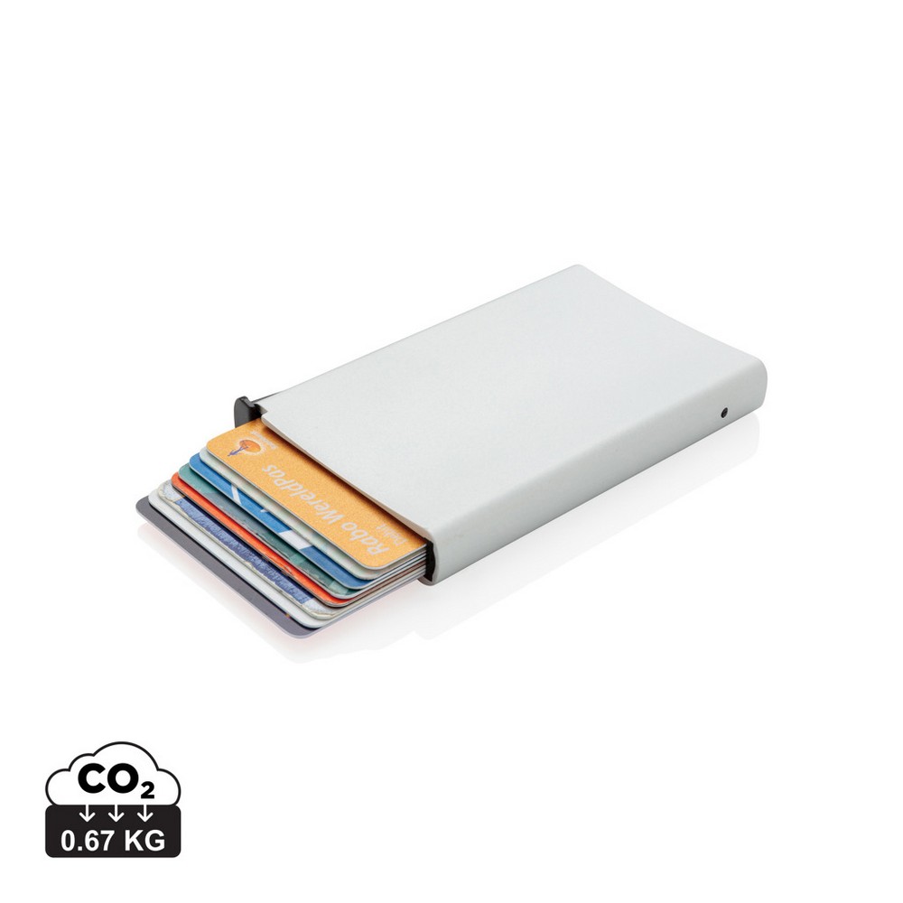 Aluminiowe etui na karty z ochroną RFID - 10 kart - Etui na karty i wizytówki z nadrukiem logo | VEBI - zdjęcie 21