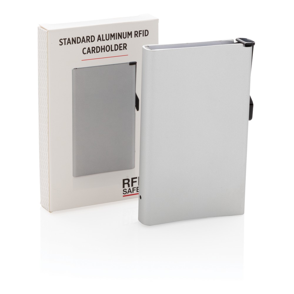 Aluminiowe etui na karty z ochroną RFID - 10 kart - Etui na karty i wizytówki z nadrukiem logo | VEBI - zdjęcie 19