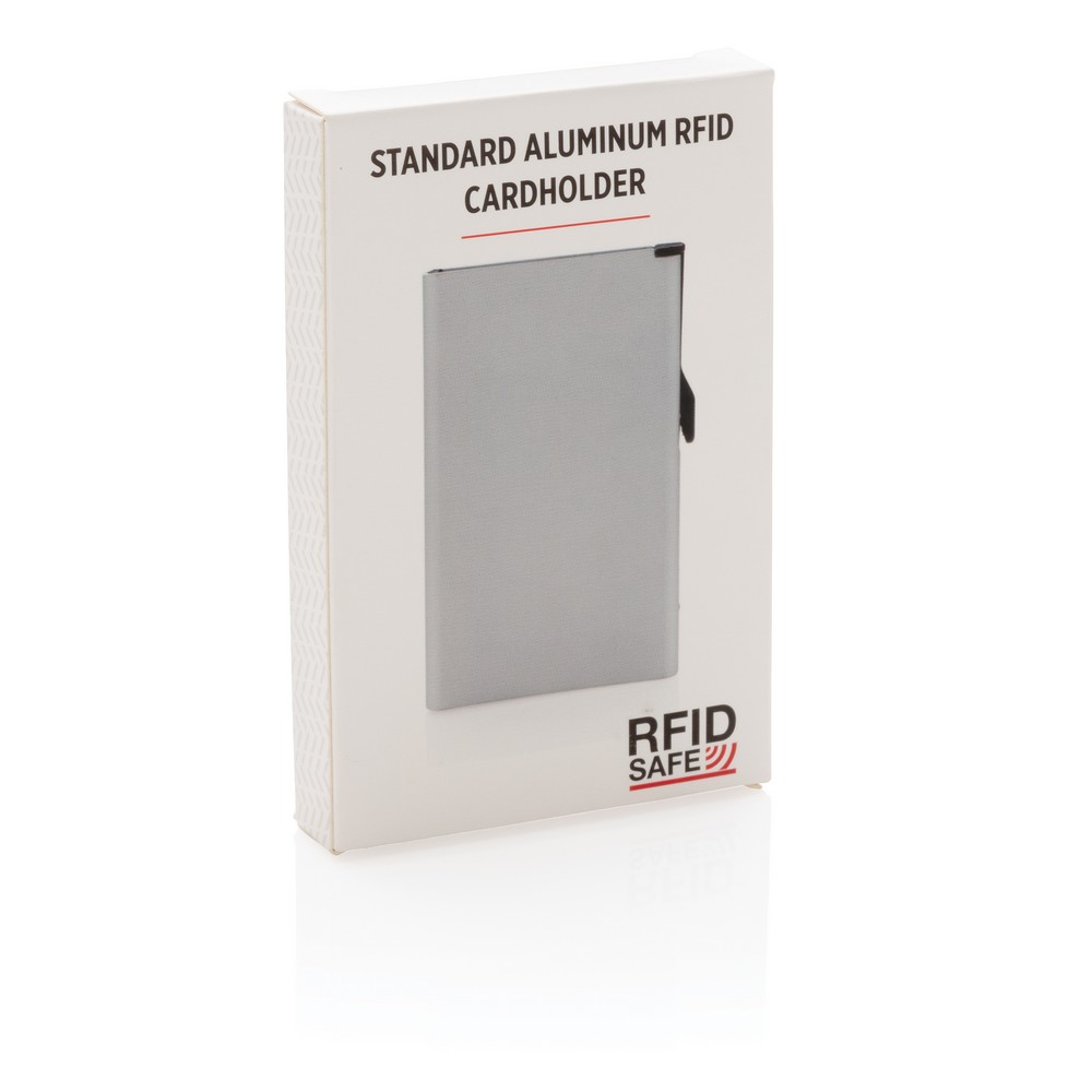 Aluminiowe etui na karty z ochroną RFID - 10 kart - Etui na karty i wizytówki z nadrukiem logo | VEBI - zdjęcie 20