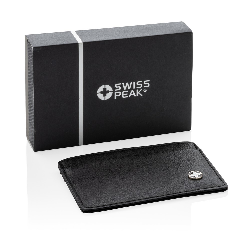 Portfel biznesowy Swiss Peak z ochroną RFID - Etui na karty i wizytówki z nadrukiem logo | VEBI - zdjęcie 13
